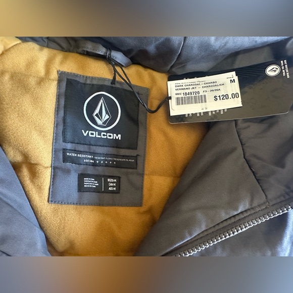 New Men’s Volcom Vermano Sz Medium Jacket - Picture 2 of 3